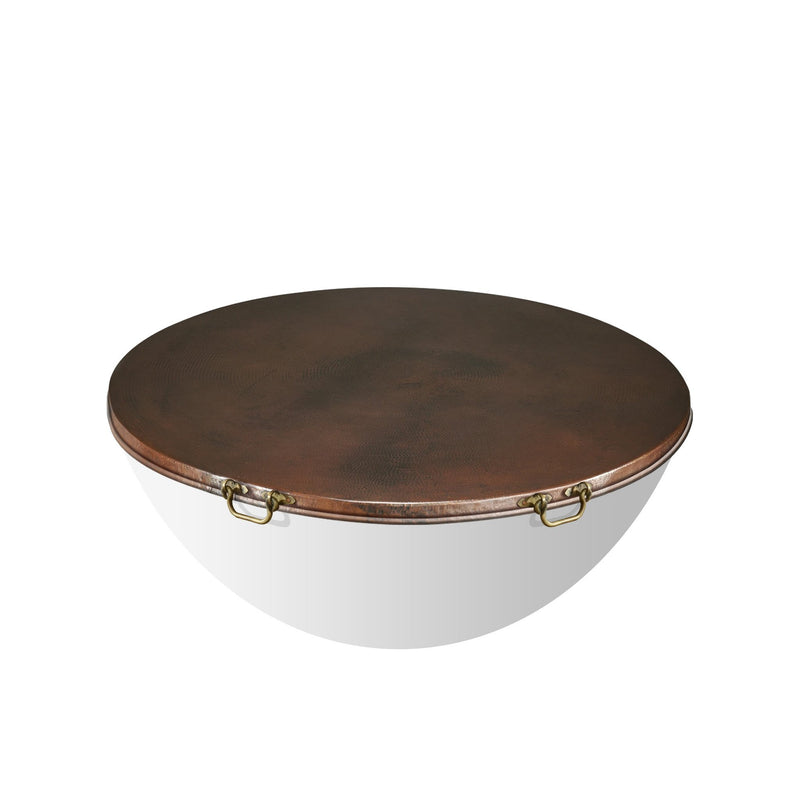 45" Round Moreno Copper Table Top with Handles