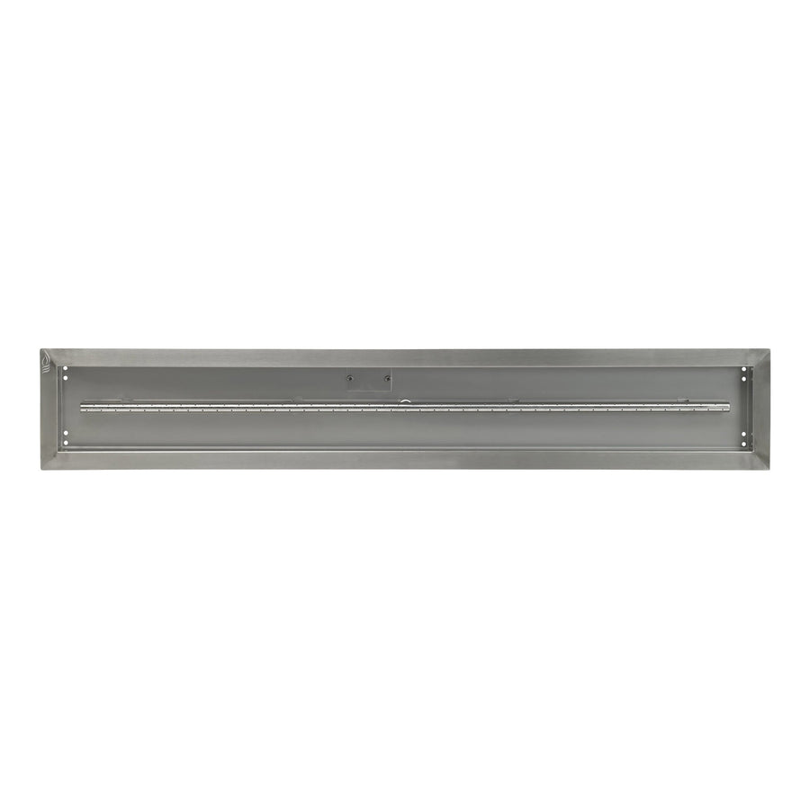 Stainless Steel Channel Linear Drop-In Pan 48" x 6" with Spark Ignition Kit - Natural Gas by American Fireglass
