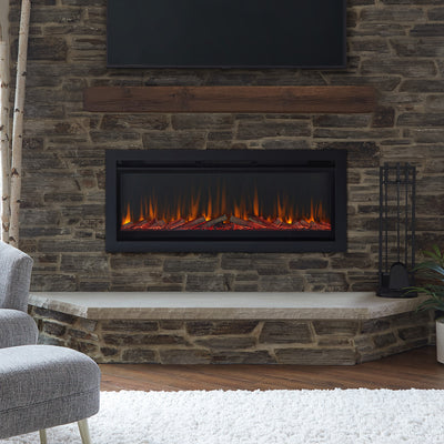 Real Flame Wall Mounted Recessed Electric Fireplace Insert