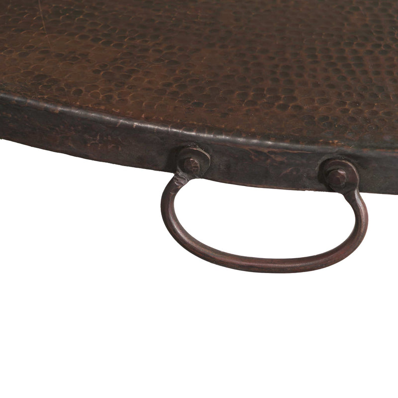 48" Round Moreno Copper Table Top with Handles - Clearance