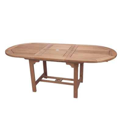 60-78" Oval Family Expansion Teak Table - Starfire Direct
