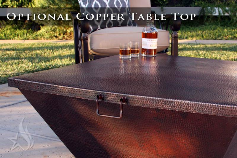 60" x 26" Rectangular Moreno Copper Table Top