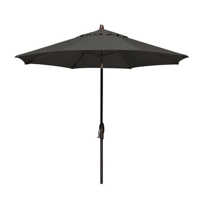 Octagon Auto Tilt Umbrella 9' Black by Treasure Garden
