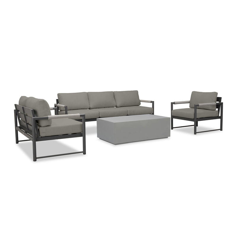 variant:Club Chair and Loveseat / Slate/Pebble Gray / Canvas Charcoal