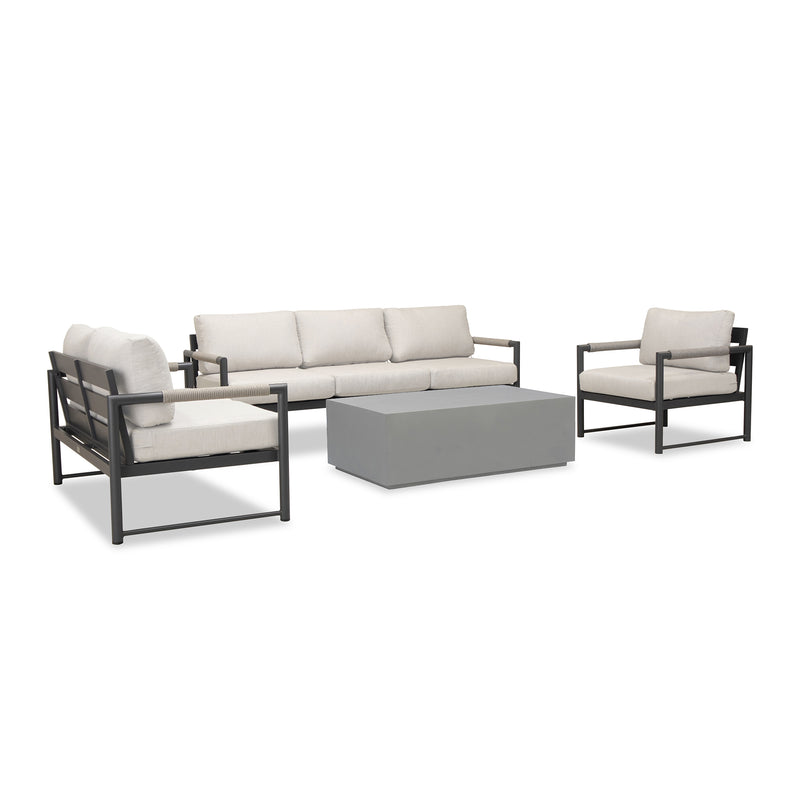 variant:Club Chair and Loveseat / Slate/Pebble Gray / Cast Silver