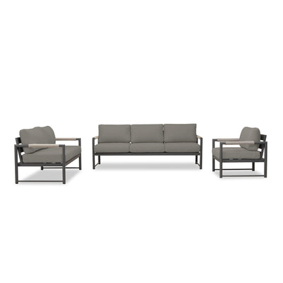 variant:Club Chair and Loveseat / Slate/Pebble Gray / Canvas Charcoal