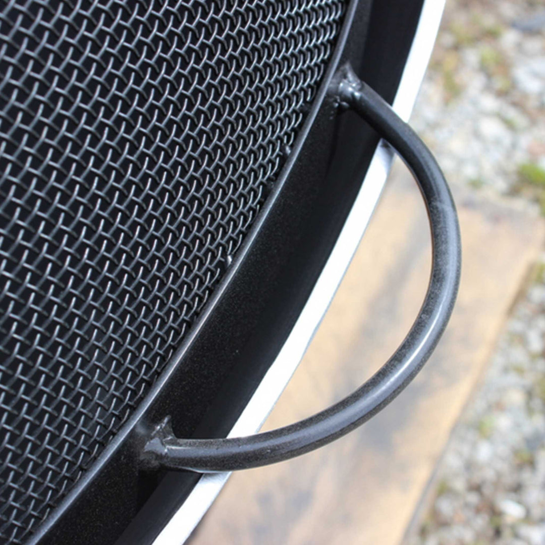 Fire Pit Art 40" Artisan Spark Guard with Bottom Handles