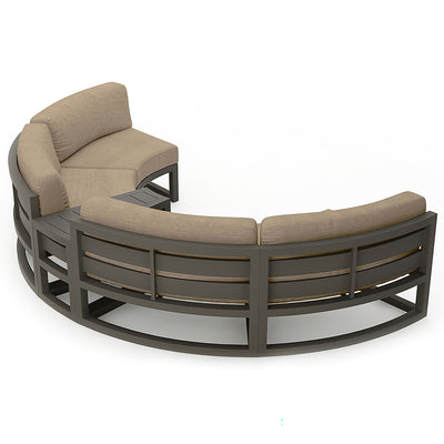 variant:Four Seats with Wedge End / Slate / Heather Beige