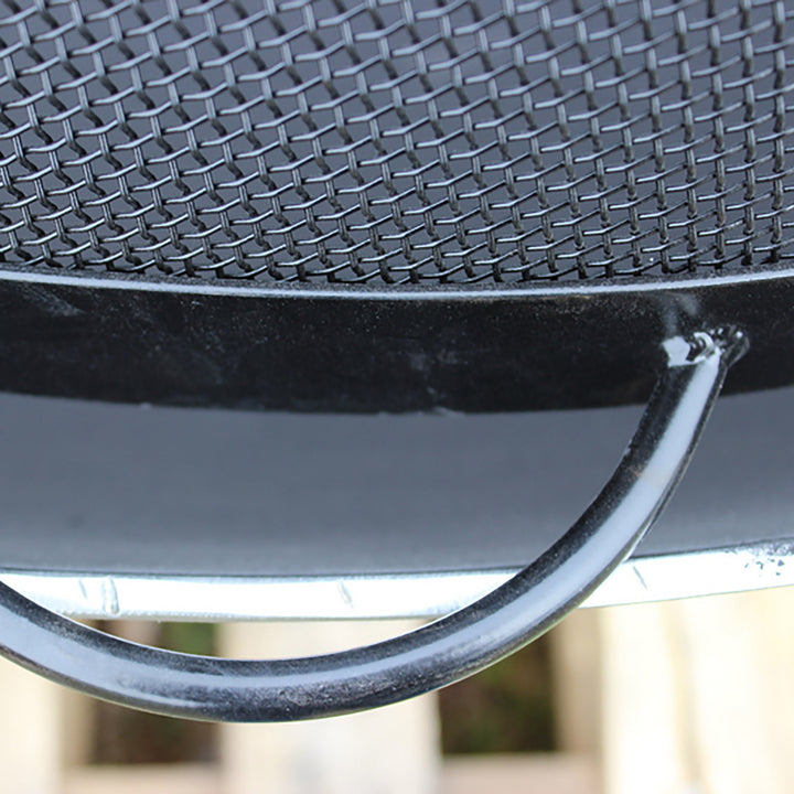 Fire Pit Art 44.5" Artisan Spark Guard with Bottom Handles