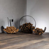 Fire Pit Art Carbon Steel Orbit Log Rack
