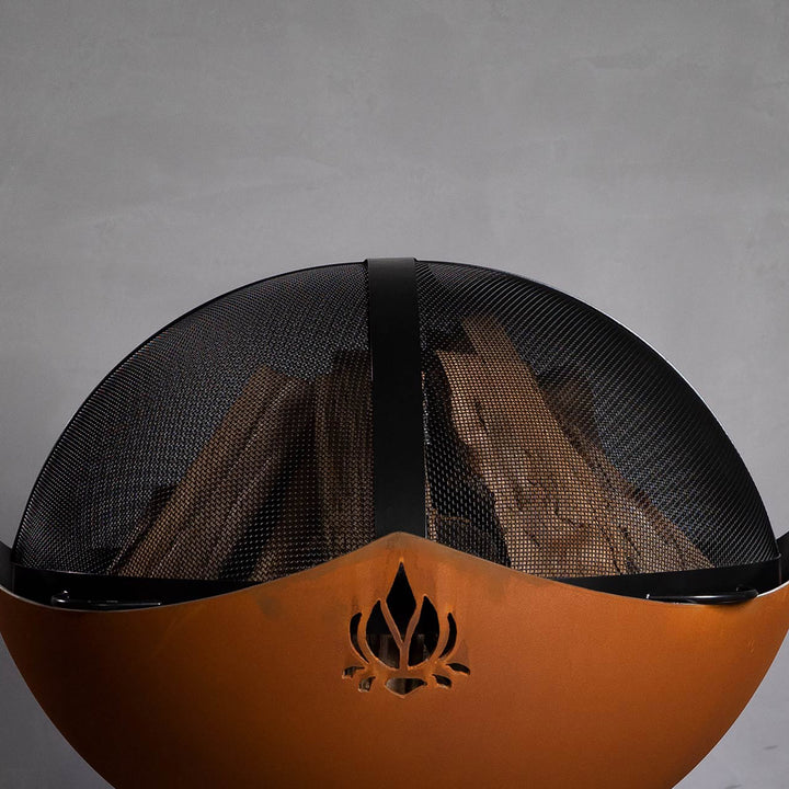 Fire Pit Art 34.5" Artisan Spark Guard with Bottom Handles