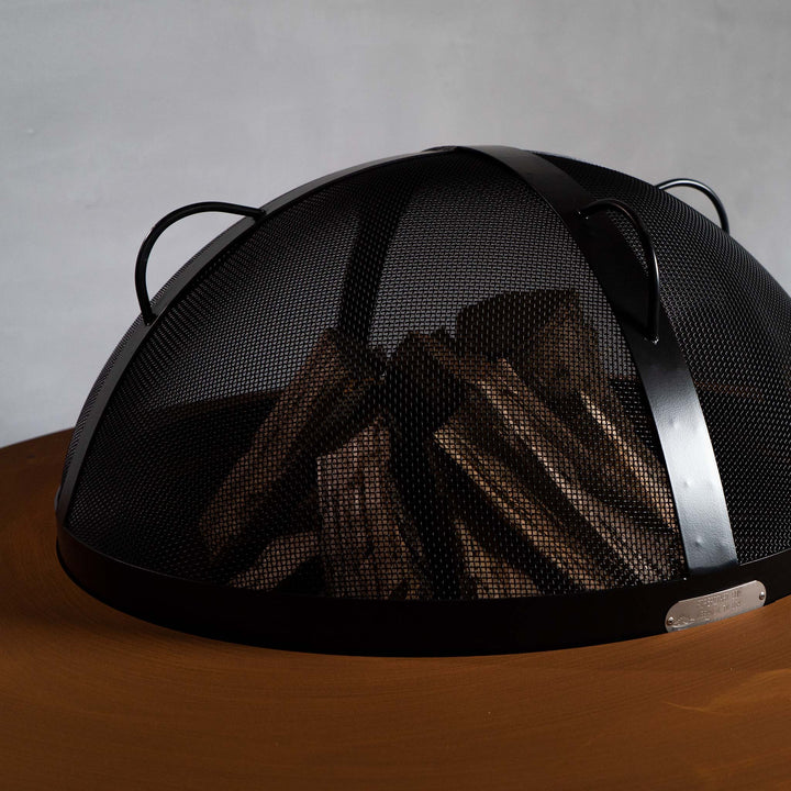 Fire Pit Art 34.5" Artisan Spark Guard with Top Handles