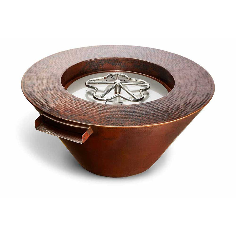 Mesa Hammered Copper Fire and Water Bowl 32" by HPC Fire