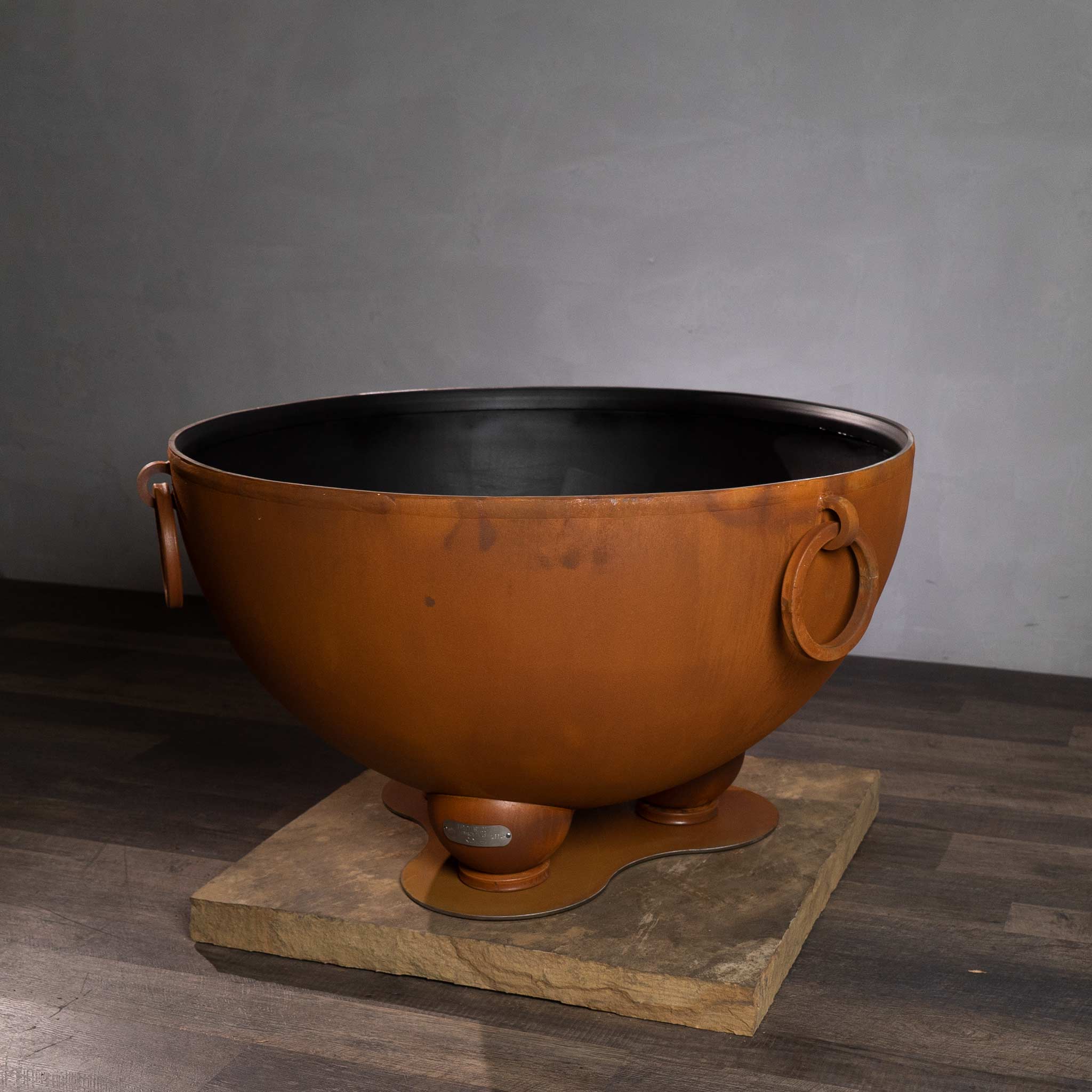 Fire Pit Art Nepal 41" Round Steel Fire Pit