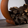 Fire Pit Art Carbon Steel Orbit Log Rack