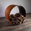 Fire Pit Art Carbon Steel Orbit Log Rack