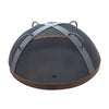 Fire Pit Art 34.5" Artisan Spark Guard with Top Handles