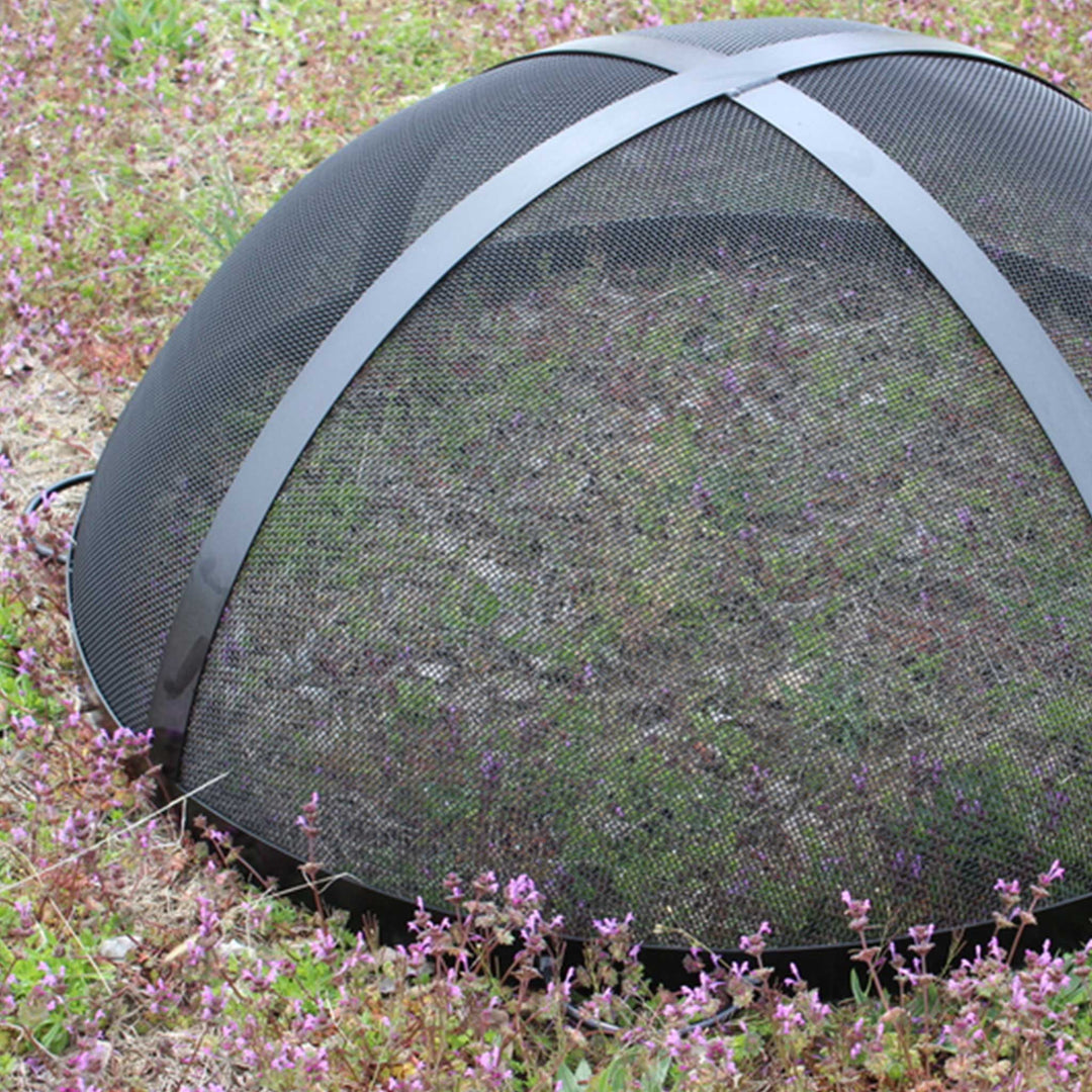 Fire Pit Art 40" Artisan Spark Guard with Bottom Handles