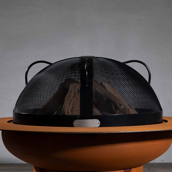 Fire Pit Art 27.5" Artisan Spark Guard with Top Handles