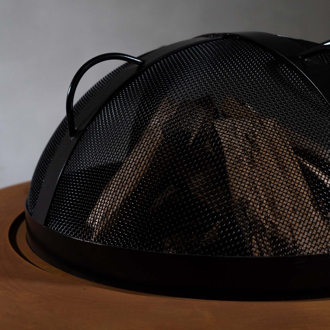 Fire Pit Art 27.5" Artisan Spark Guard with Top Handles