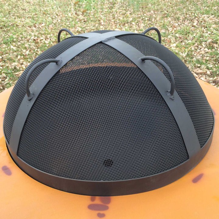 Fire Pit Art 27.5" Artisan Spark Guard with Top Handles