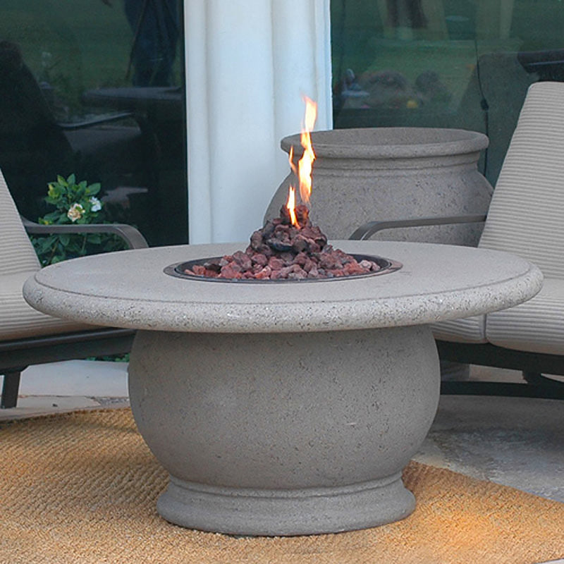 Amphora Fire Table with Concrete Top by American Fyre Designs