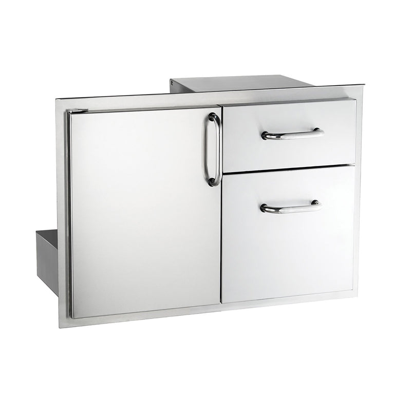 Legacy Grill Storage Door with Double Drawer 18" x 30" by AOG
