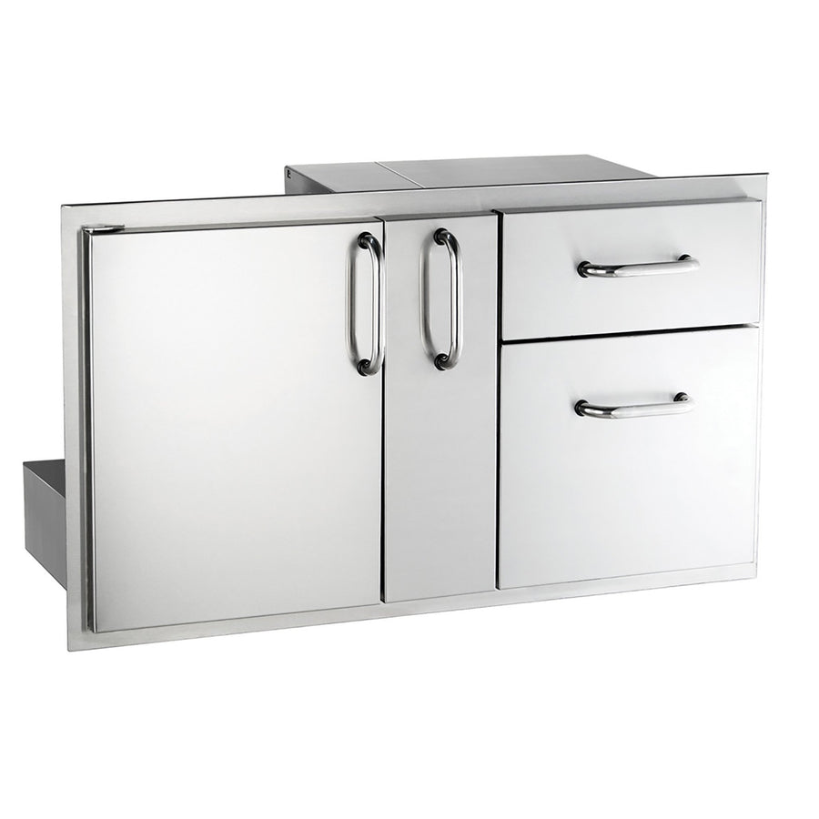 Legacy Grill Door with Double Drawer and Platter Storage 18" x 36" by AOG