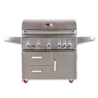 BONFIRE Prime 500 Premium Gas Grill with Door/Double Drawer Cart - Starfire Direct