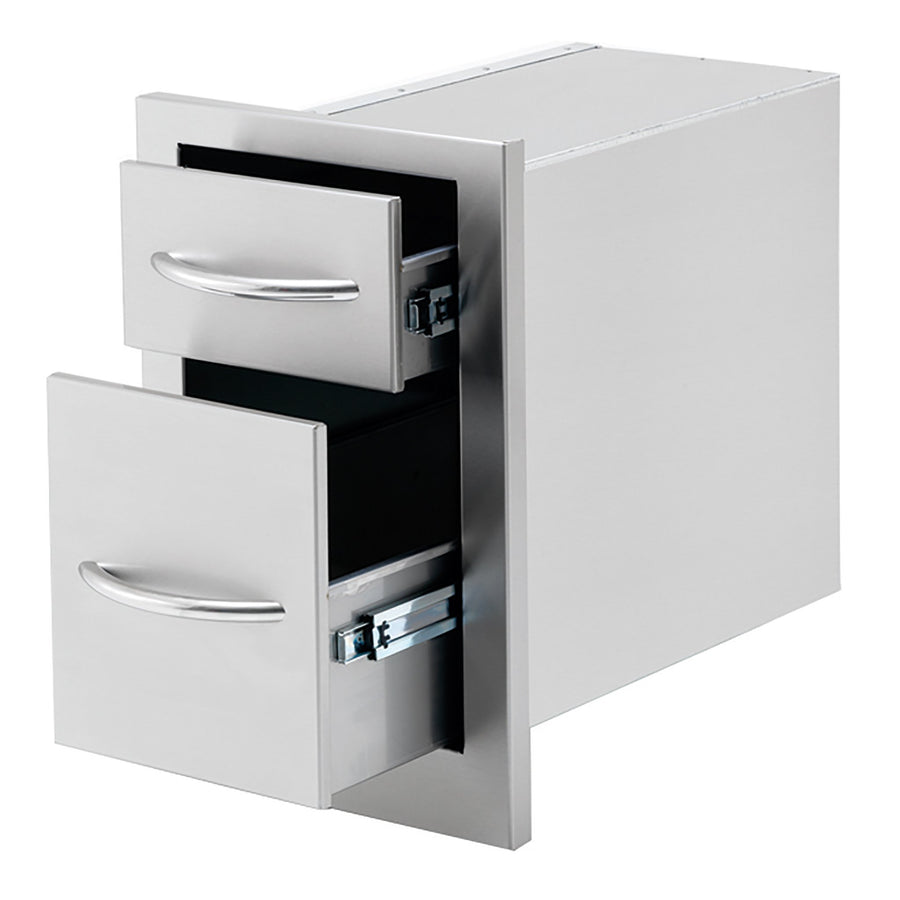 Cal Flame Vertical Double Drawer