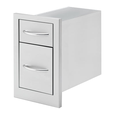 Cal Flame Vertical Double Drawer