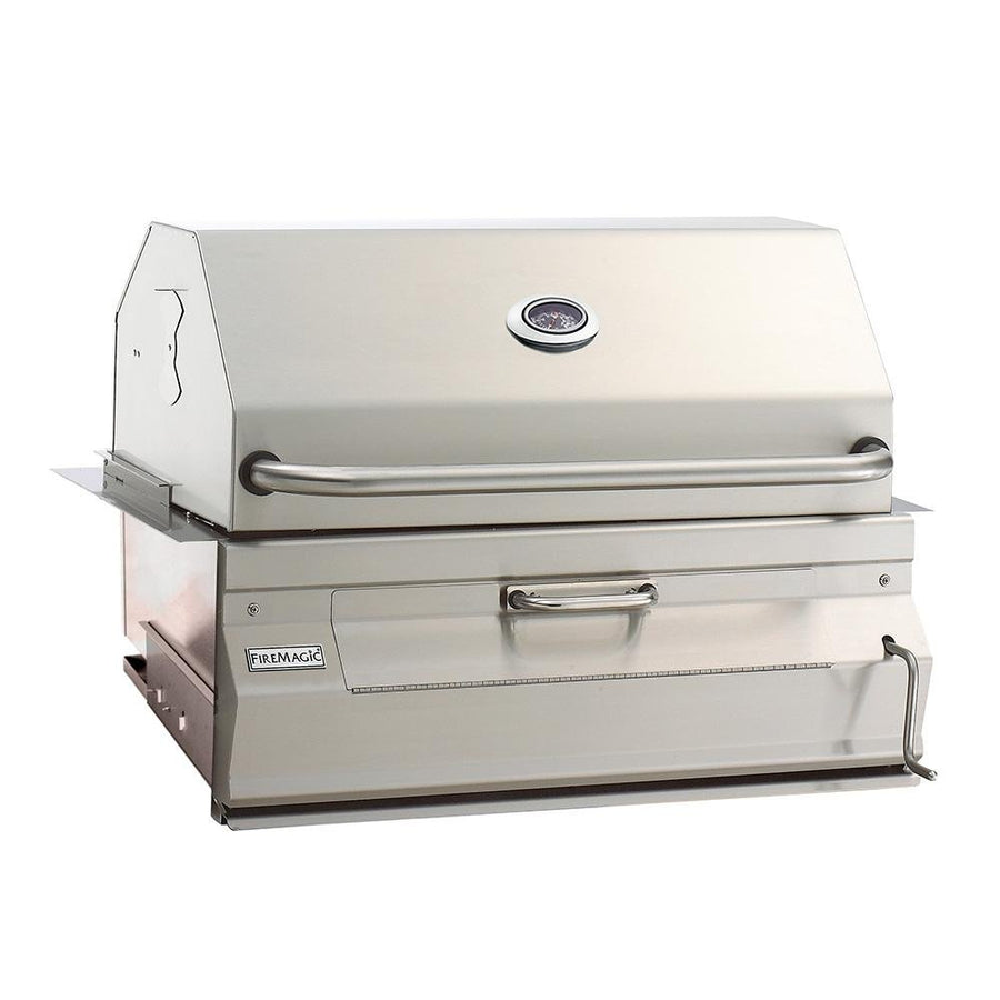 Fire Magic Charcoal Built-In Smoker Grill