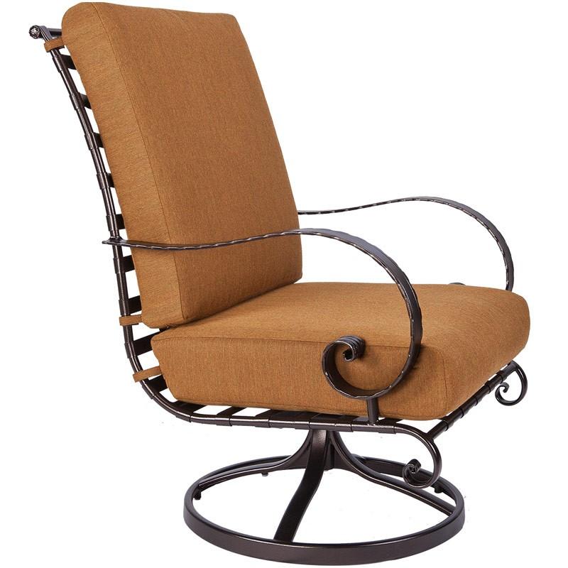 Classico High Back Swivel Rocker Lounge Chair - Copper Canyon - Starfire Direct
