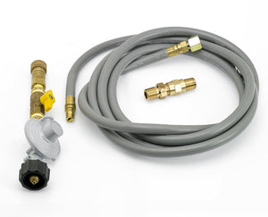 Fire Pit Propane Installation Kit with 12' Hose and Quick-Connect by American Fireglass