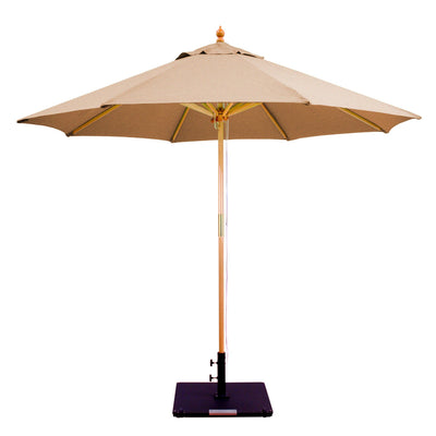Galtech 132 9' 2-Pulley Lift Light Wood Umbrella