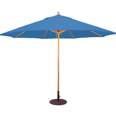Galtech 183 11' 4-Pulley Light Wood Umbrella