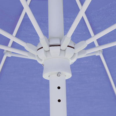 Galtech 725 7.5' Commercial Manual Lift Umbrella - White