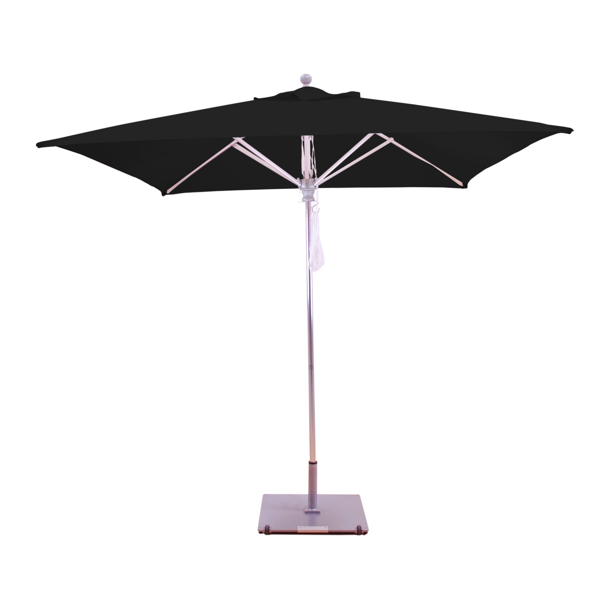 Galtech International 8x8' Commercial Manual Lift Umbrella Black Onyx