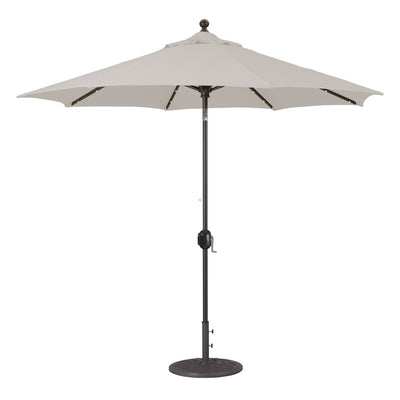 Galtech 936 9' Auto-Tilt Umbrella With LED Lights - Bronze