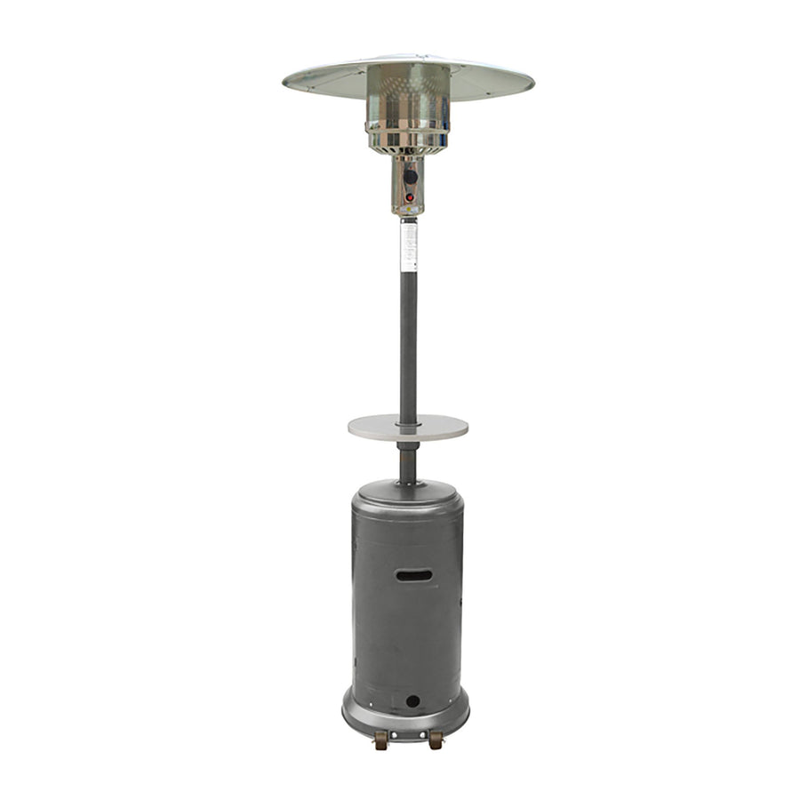 Hammered Silver Patio Heater with Table