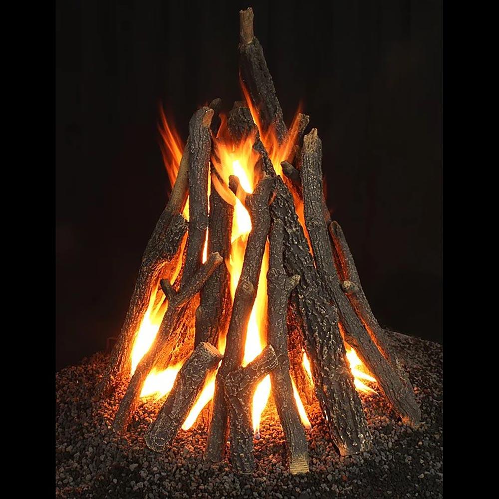 Hargrove Premium Products Wilderness Campfire Gas Fire Pit Logs 30