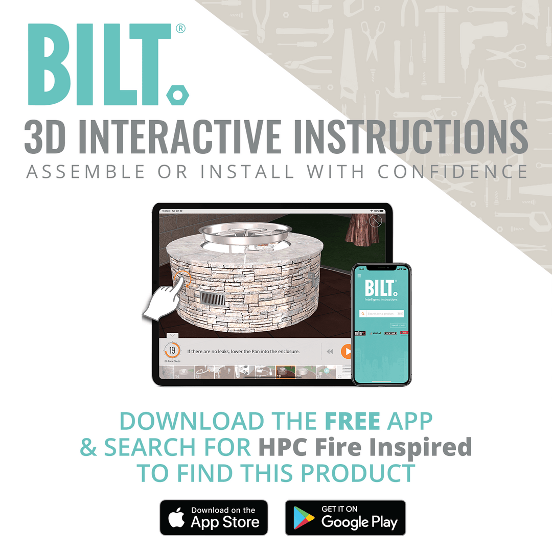 32" Round Mesa Hammered Copper Torpedo Fire and Water Bowl by HPC Fire