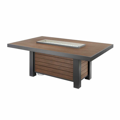Kenwood Linear Dining Height Gas Fire Pit Table