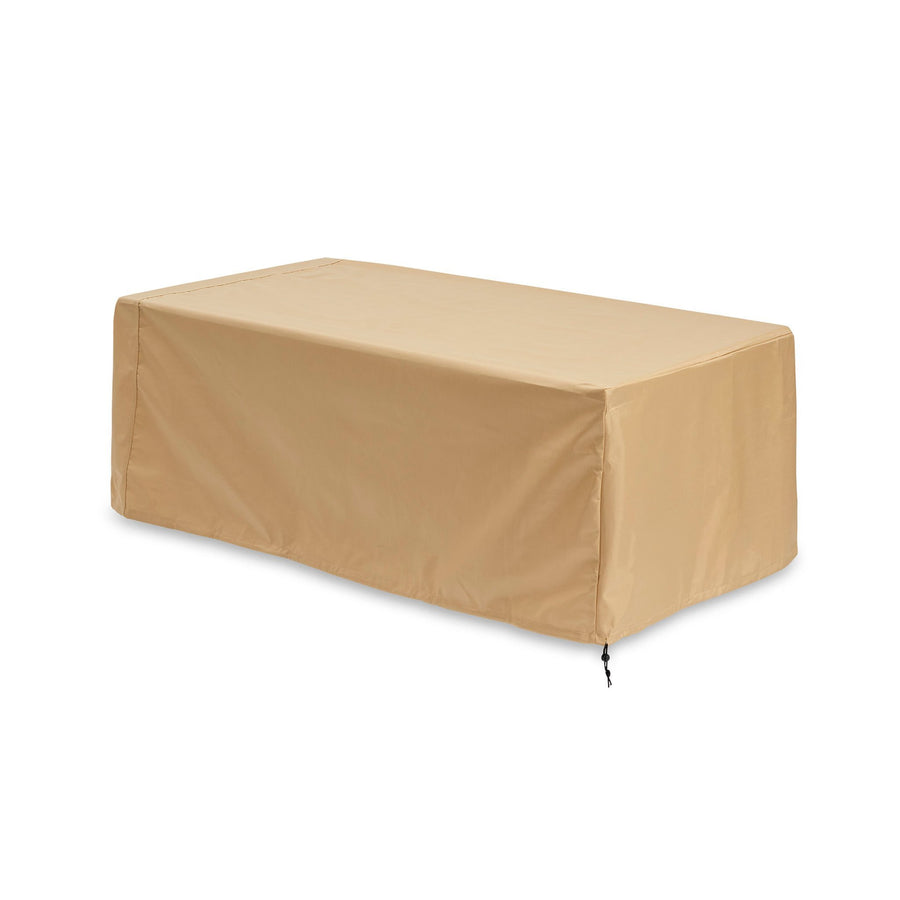 Linear Tan Protective Fire Pit Cover