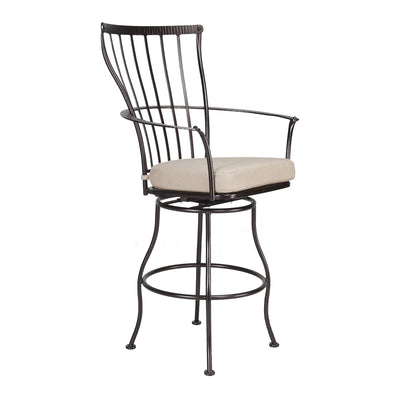 Monterra Swivel Bar Stool with Arms - Copper Creek