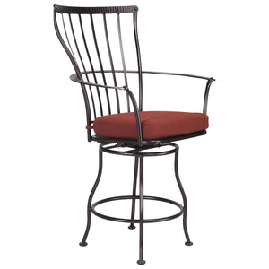 Monterra Swivel Counter Stool with Arms - Copper Canyon - Starfire Direct
