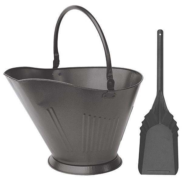 Iron Finish Coal Hod and Shovel