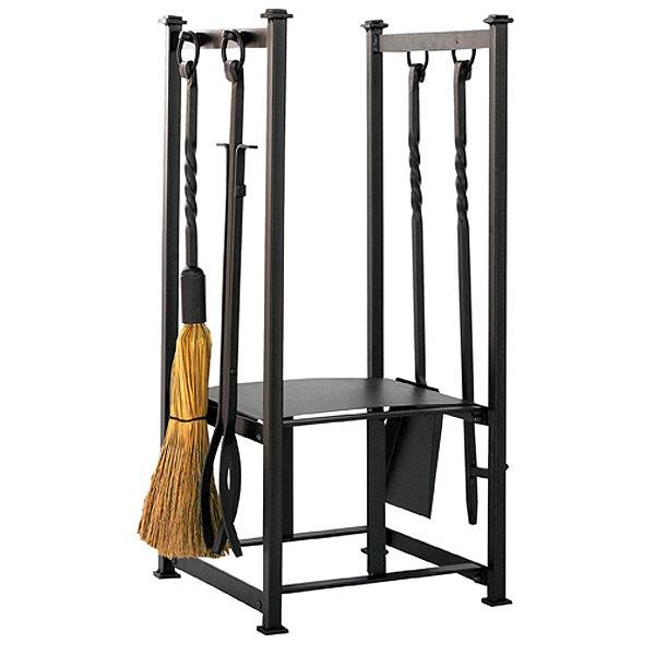 Olde World Iron Log Rack with Tools - Starfire Direct