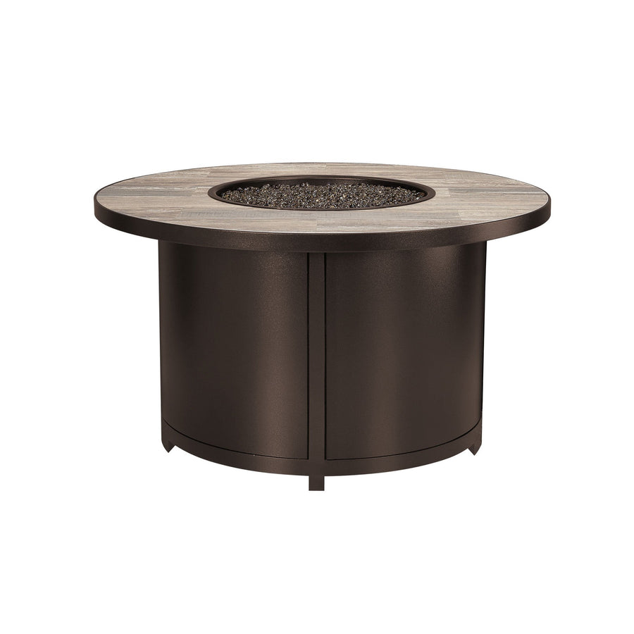 OW Lee 42" Round Chat Height Capri Fire Pit Table