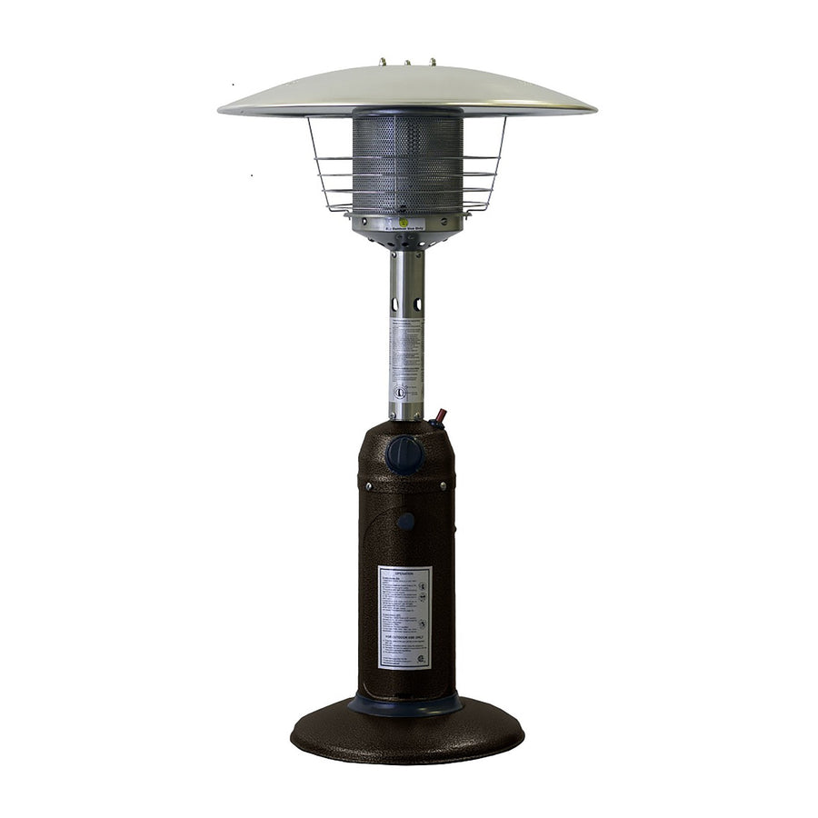 Portable Hammered Bronze Table Top Heater